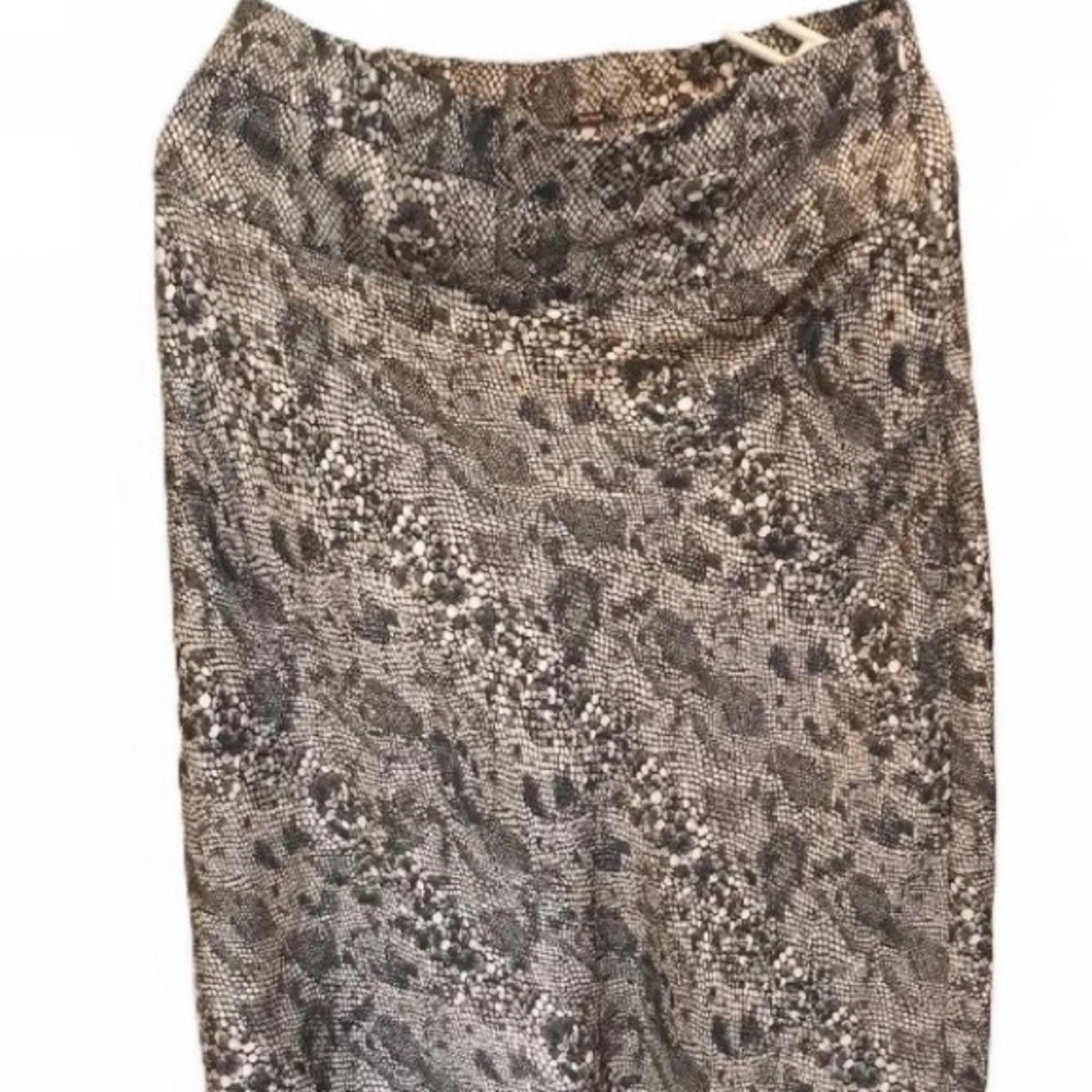 Free People Snakeskin Print Skirt Size 10